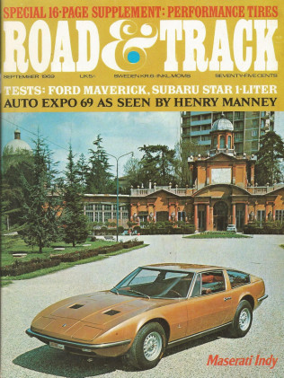 ROAD & TRACK 1969 SEPT - GT-40, MASERATI INDY, C101